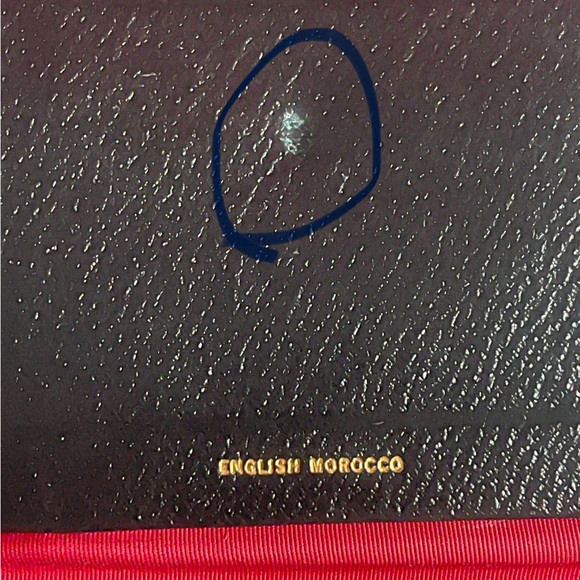 Vintage Black English Morocco Leather Change/Coin Wallet - Picture 10 of 13